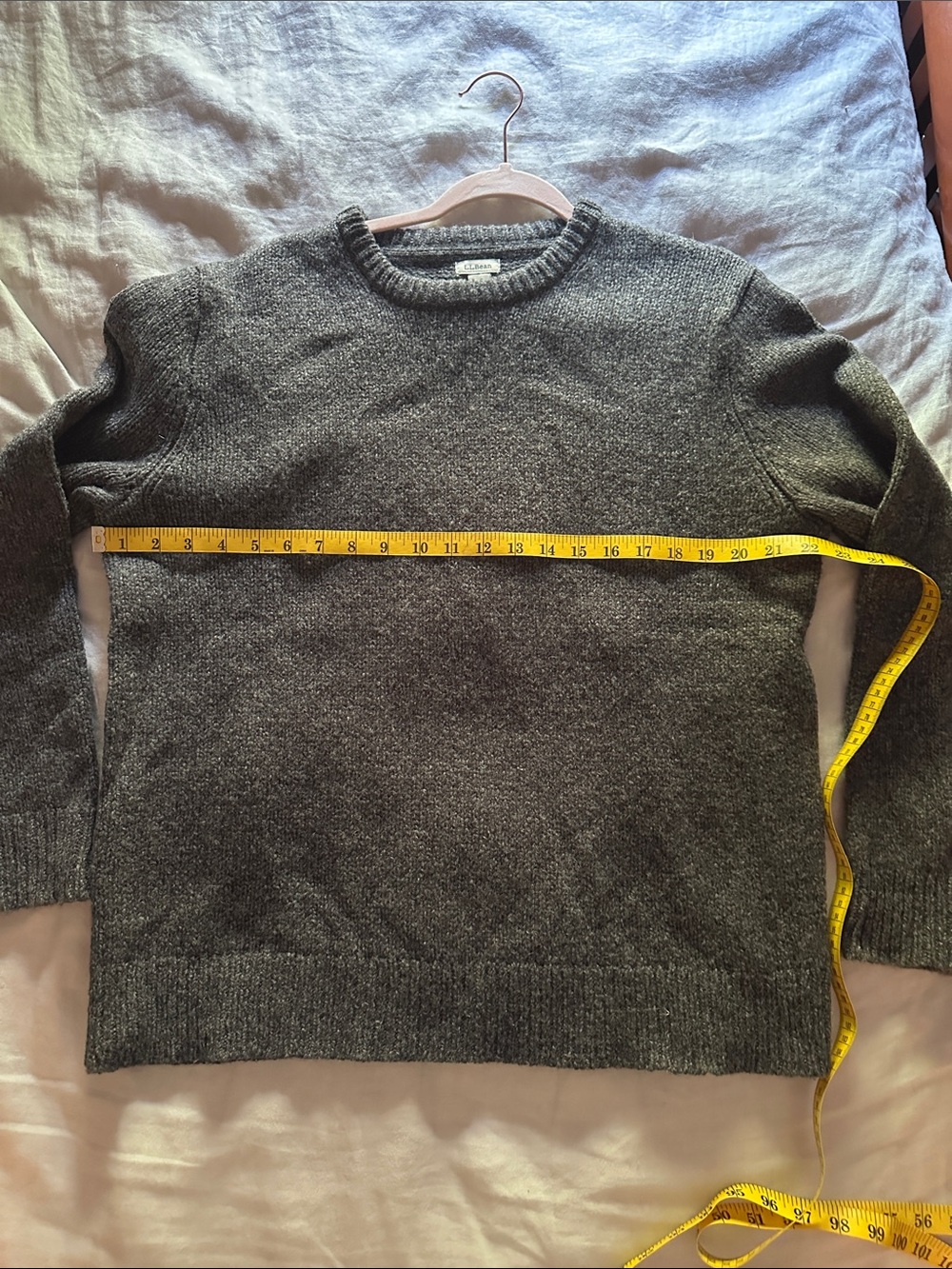 Womens L.L. Bean Crewneck Sweater - Charcoal Gray S XL